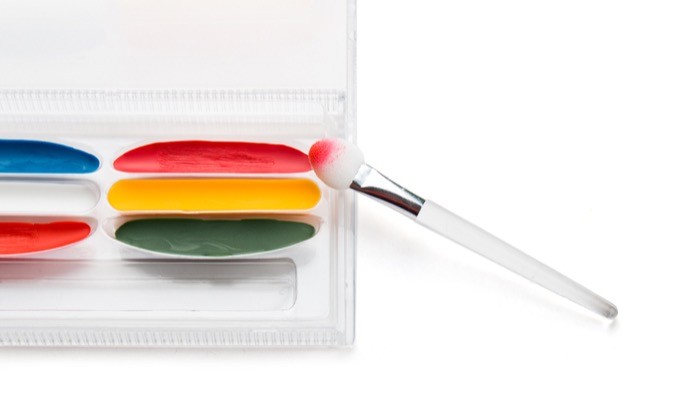 Estuche individual de pinturas para la cara con aplicador color multicolor segunda vista