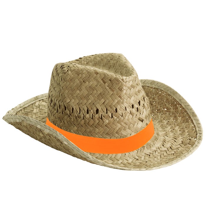 Sombrero para la playa personalizado color naranja primera vista Sombrero para la playa personalizado color naranja primera vista