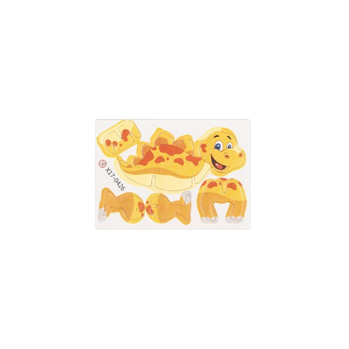 Puzzle 3D de papel 3 en 1 en forma de dinosaurio ideal para niños color natural primera vista Puzzle 3D de papel 3 en 1 en forma de dinosaurio ideal para niños color natural primera vista