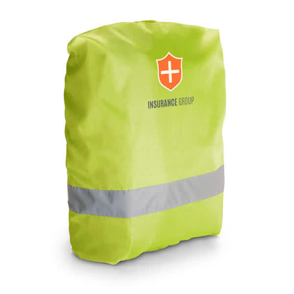 Protección reflectante para mochila color amarillo tercera vista Protección reflectante para mochila color amarillo tercera vista