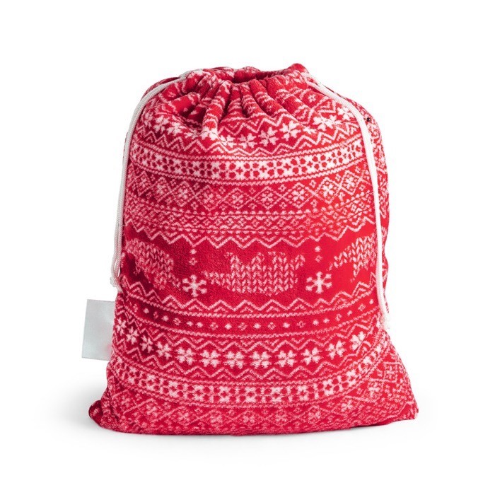 Manta polar navideña 240 g/m2 color rojo Manta polar navideña 240 g/m2 color rojo