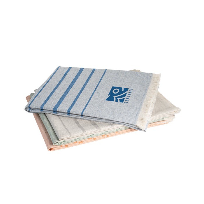 Toalla multiusos de algodón resistente hecha en Europa 260 g/m2 imagen con logo