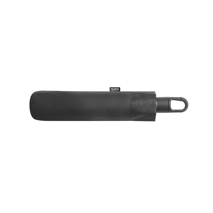 Paraguas plegable completamente automático de RPET 190T Ø105 color negro primera vista Paraguas plegable completamente automático de RPET 190T Ø105 color negro primera vista