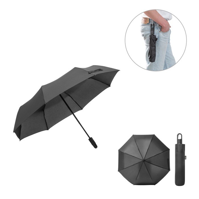Paraguas plegable completamente automático de RPET 190T Ø105 varios colores Paraguas plegable completamente automático de RPET 190T Ø105 varios colores
