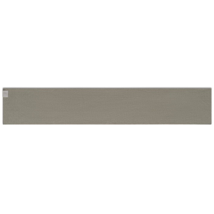 Fular de poliéster reciclado de RPET con parche personalizable color gris Fular de poliéster reciclado de RPET con parche personalizable color gris