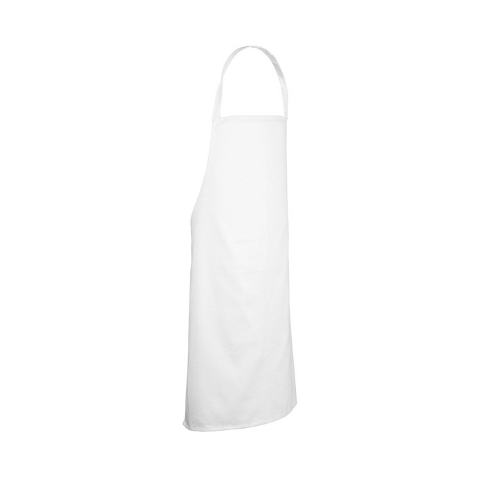 Delantal de sarga de algodón ideal para cocinar 180 g/m2 color blanco