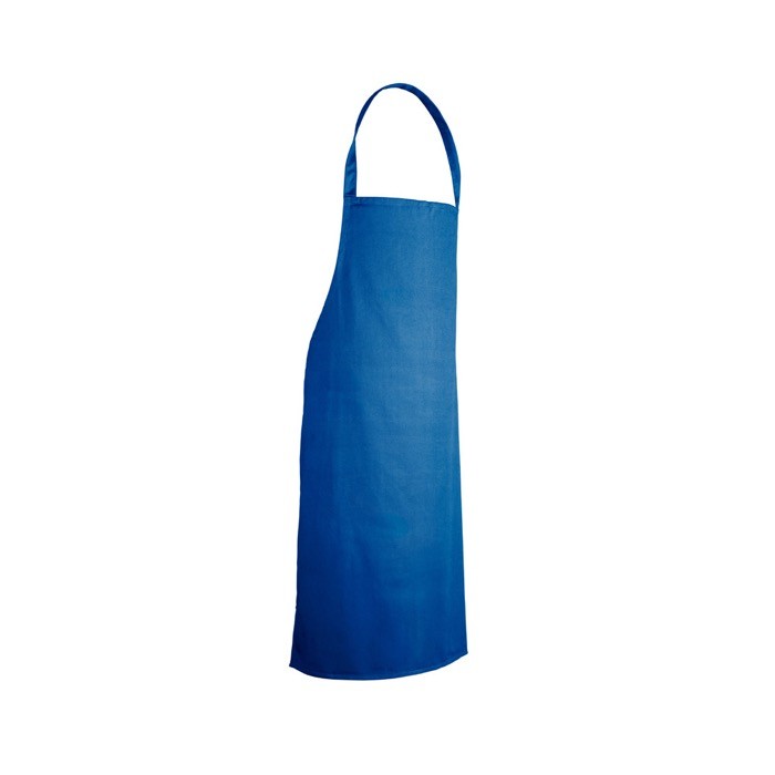 Delantal de sarga de algodón ideal para cocinar 180 g/m2 color azul real