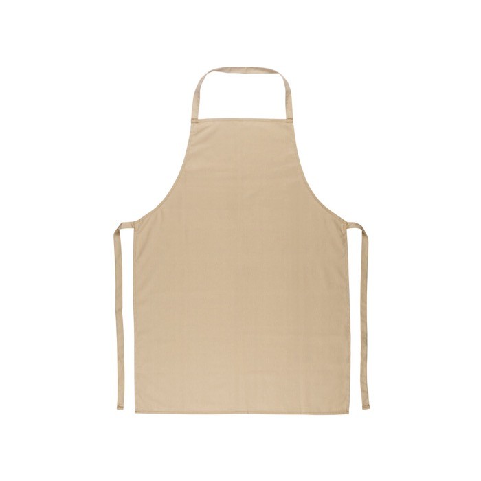 Delantal de sarga de algodón ideal para cocinar 180 g/m2 color beige primera vista