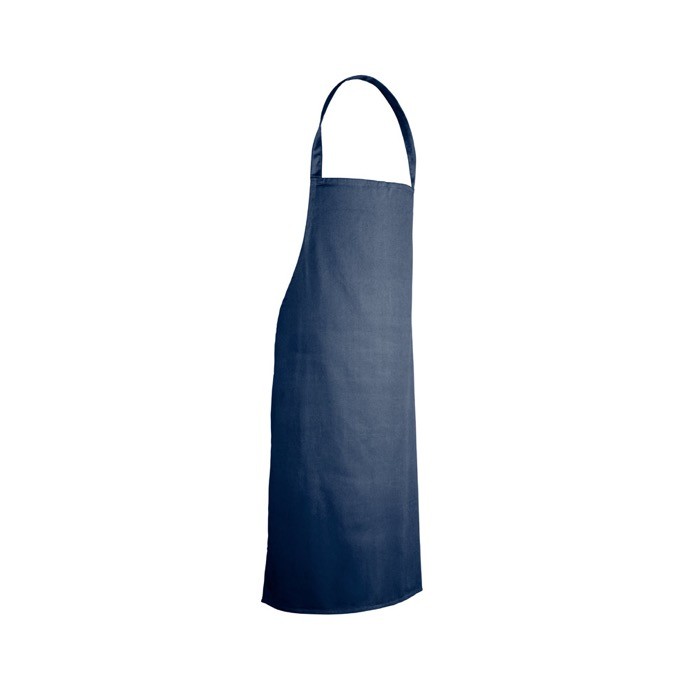 Delantal de sarga de algodón ideal para cocinar 180 g/m2 color azul marino