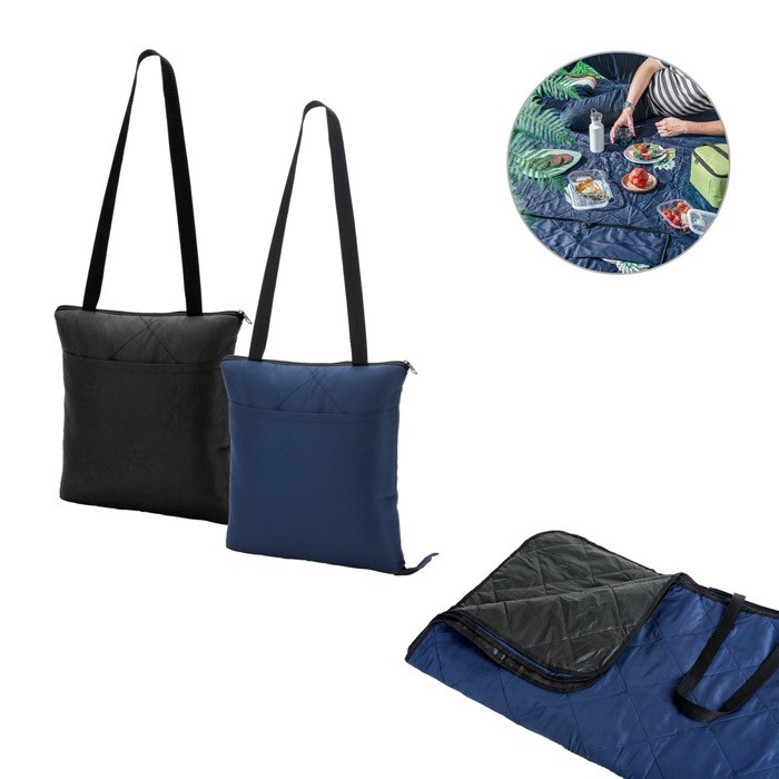 Manta de pícnic plegable de poliéster que se convierte en bolsa varios colores Manta de pícnic plegable de poliéster que se convierte en bolsa varios colores