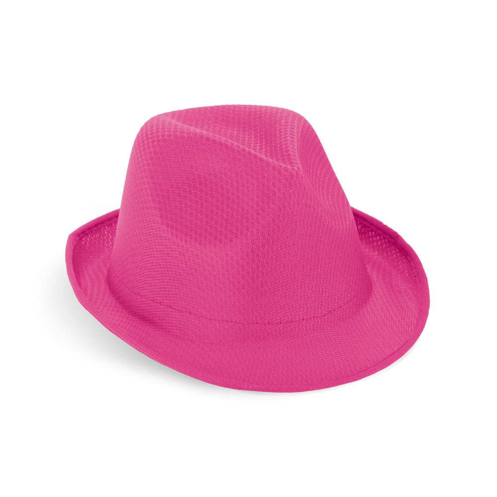 Sombrero de plástico en varios colores con cinta