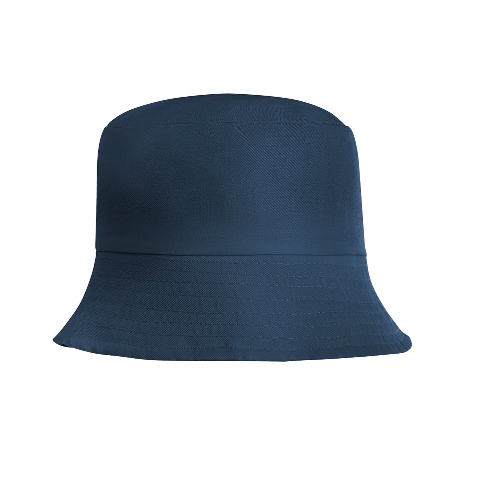 Gorro estilo Panamá de poliéster ideal para los días de calor color azul