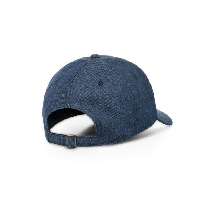 Gorra tejana personalizada con logo color azul con logo Gorra tejana personalizada con logo color azul con logo