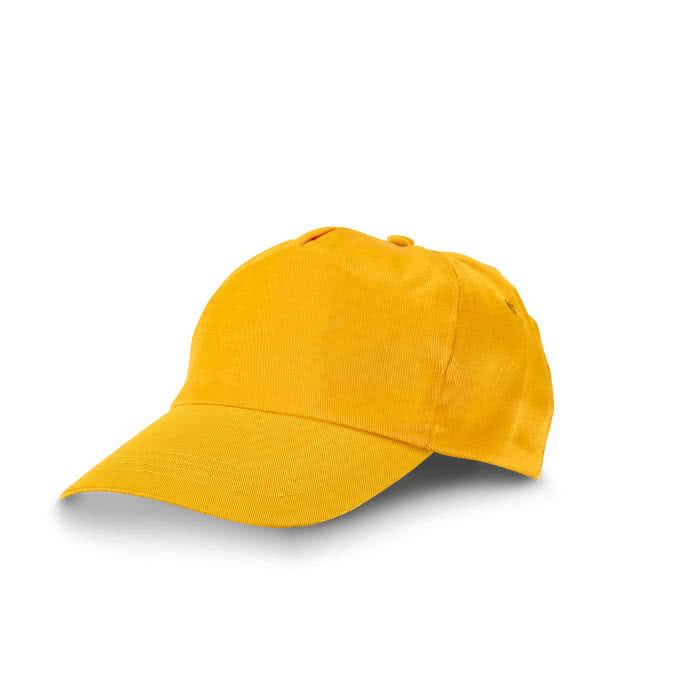 Gorra clásica de poliéster color amarillo Gorra clásica de poliéster color amarillo