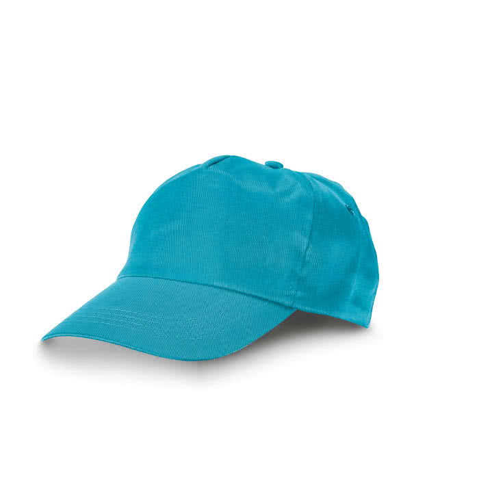 Gorra clásica de poliéster color azul claro Gorra clásica de poliéster color azul claro