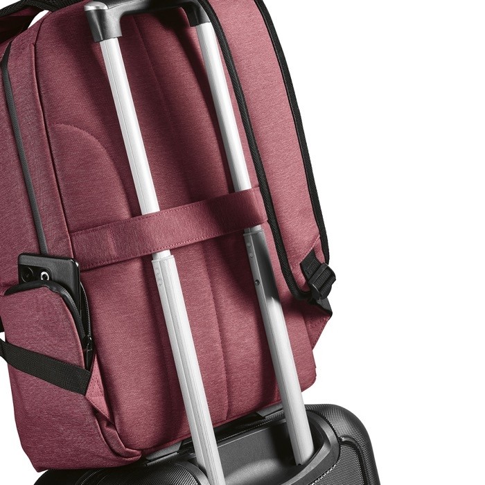 Mochila de nylon reciclado con cremalleras impermeables 22L vista cuarta