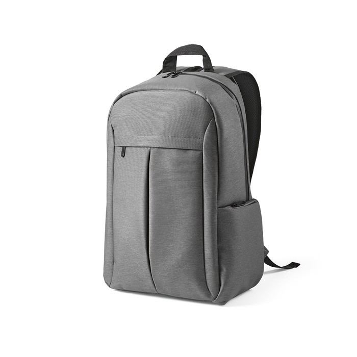 Mochila de nylon reciclado con cremalleras impermeables 22L color gris claro