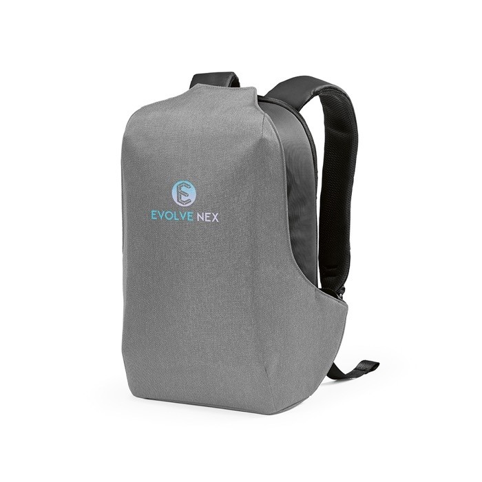 Mochila de RPET con cerradura numérica y tejidos anticorte 20L vista cuatro Mochila de RPET con cerradura numérica y tejidos anticorte 20L vista cuatro