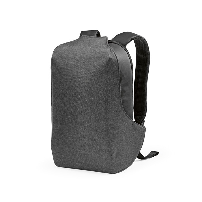 Mochila de RPET con cerradura numérica y tejidos anticorte 20L color gris oscuro Mochila de RPET con cerradura numérica y tejidos anticorte 20L color gris oscuro