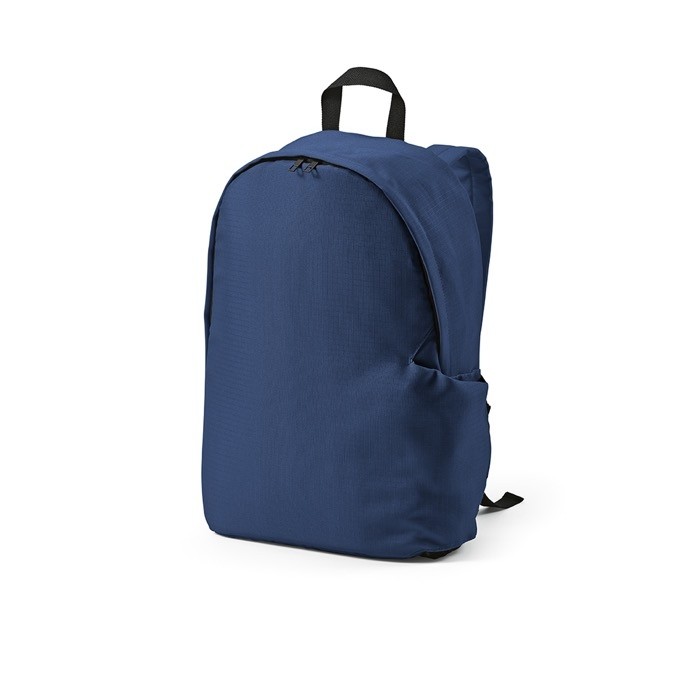 Mochila de RPET para portátil con acabado ripstop 15,6” color azul