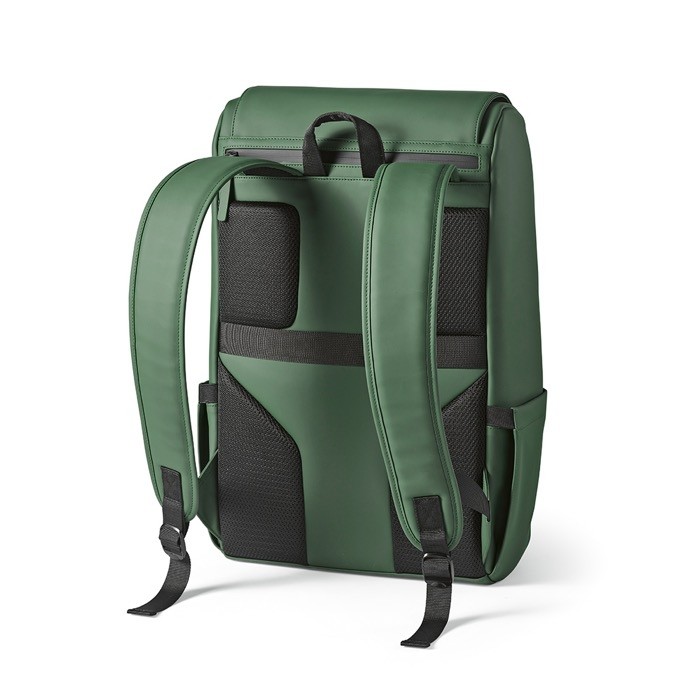 Mochila de cuero sintético con espacio acolchado para portátil 20L vista once Mochila de cuero sintético con espacio acolchado para portátil 20L vista once