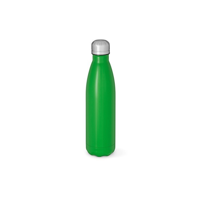 Botella de acero inoxidable reciclado con tapón antigoteo 500ml color verde