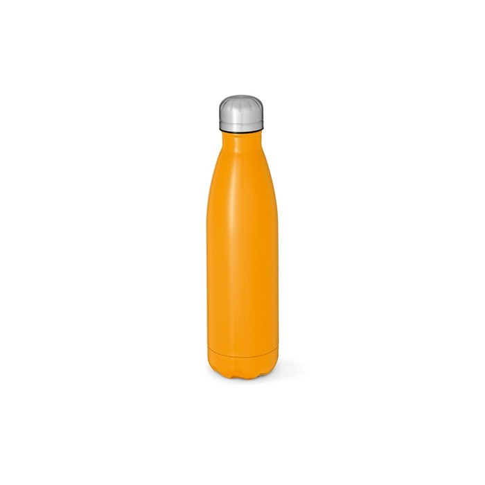 Botella de acero inoxidable reciclado con tapón antigoteo 500ml color naranja