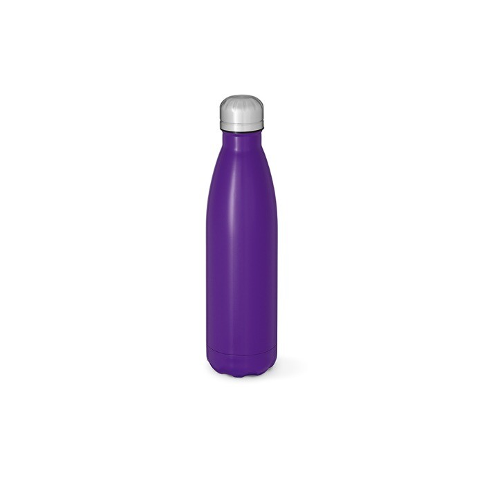 Botella de acero inoxidable reciclado con tapón antigoteo 500ml color violeta