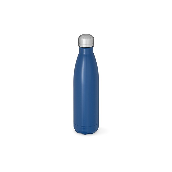 Botella de acero inoxidable reciclado con tapón antigoteo 500ml color azul marino