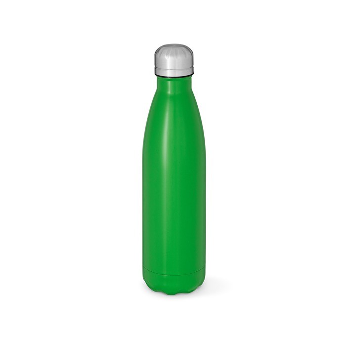 Botella de acero inoxidable reciclado con tapón antifugas 1L color verde