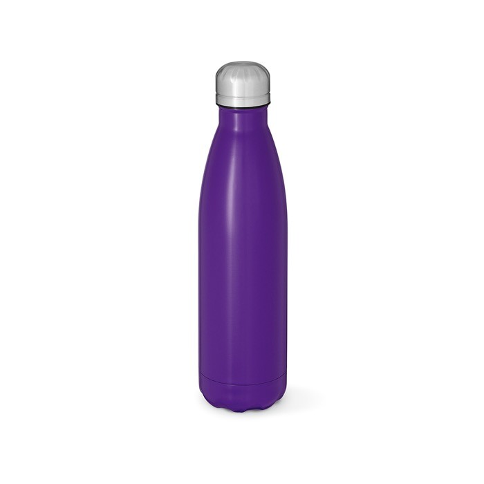 Botella de acero inoxidable reciclado con tapón antifugas 1L color violeta