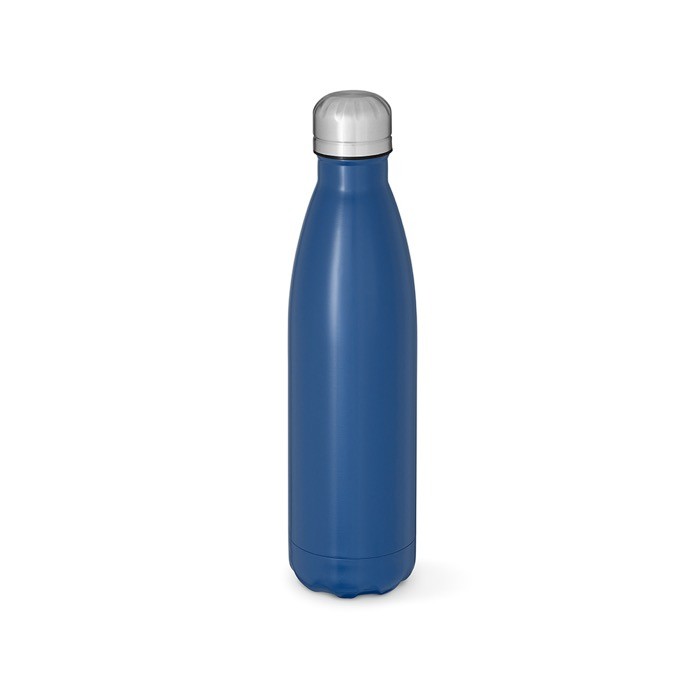 Botella de acero inoxidable reciclado con tapón antifugas 1L color azul marino