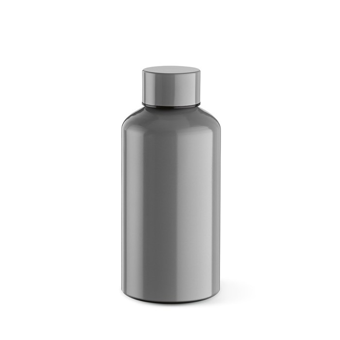 Botella de aluminio reciclado con tapón antifugas 540ml color gris Botella de aluminio reciclado con tapón antifugas 540ml color gris