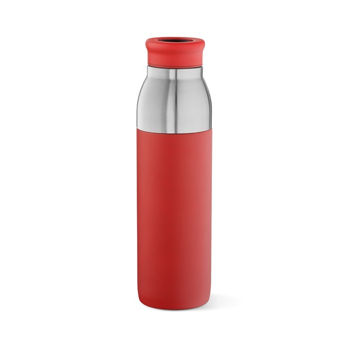 Botella de acero inoxidable reciclado que se convierte en taza 720ml color rojo Botella de acero inoxidable reciclado que se convierte en taza 720ml color rojo