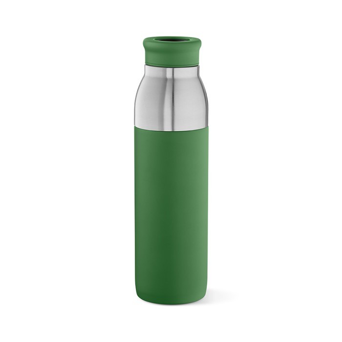 Botella de acero inoxidable reciclado que se convierte en taza 720ml color verde Botella de acero inoxidable reciclado que se convierte en taza 720ml color verde