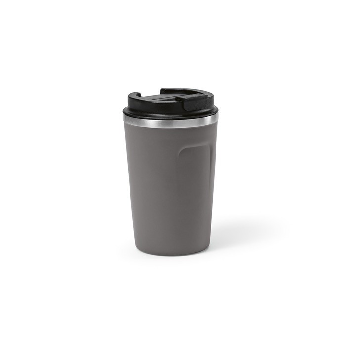 Vaso térmico sostenible de acero inoxidable reciclado de 400ml color gris Vaso térmico sostenible de acero inoxidable reciclado de 400ml color gris