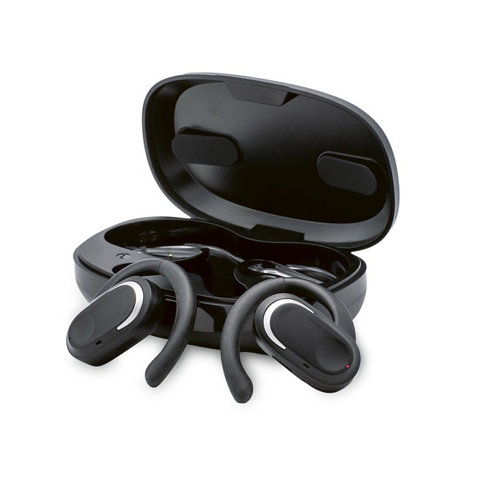 Auriculares sport con sistema de graves premium y gran autonomía color negro Auriculares sport con sistema de graves premium y gran autonomía color negro