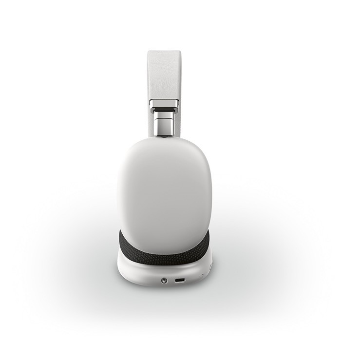 Auriculares inalámbricos con cancelación de ruido y micrófono color gris claro Auriculares inalámbricos con cancelación de ruido y micrófono color gris claro