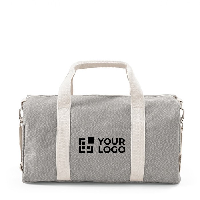 Bolsa deportiva de algodón reciclado con correa para el hombro vista principal