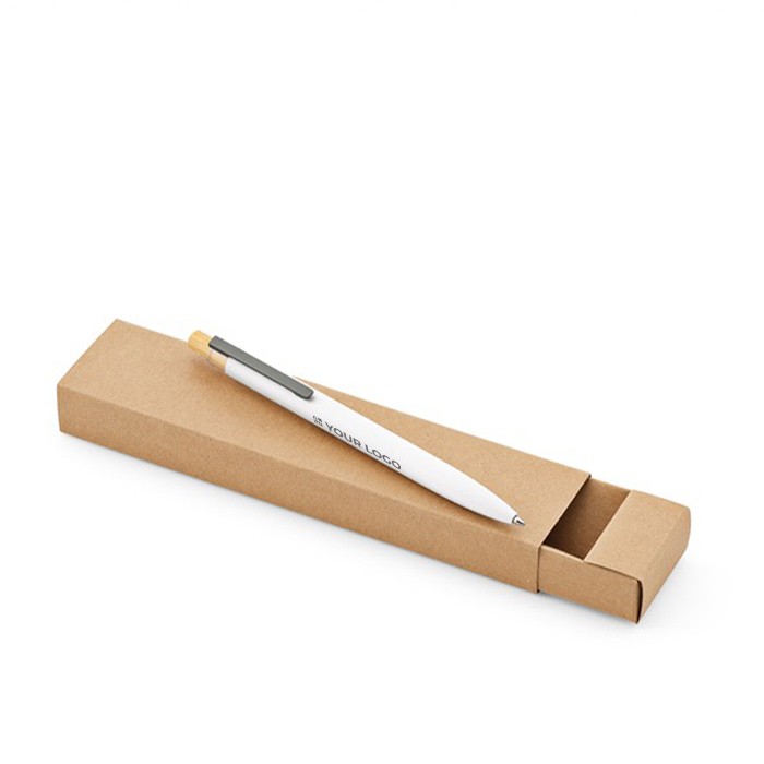 Bolígrafo de aluminio reciclado y RPET tinta azul Dokumental® vista principal