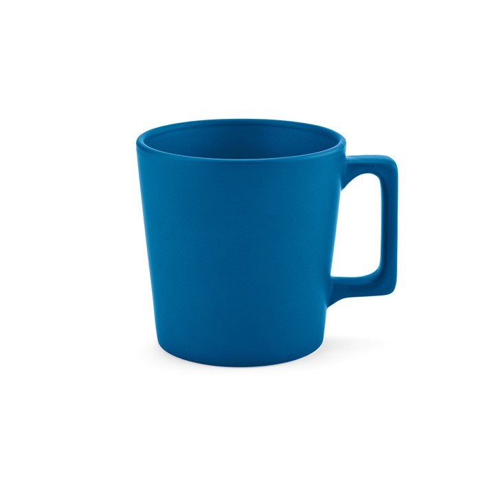 Taza de cerámica con acabado mate disponible en colores vivos 310ml color azul Taza de cerámica con acabado mate disponible en colores vivos 310ml color azul