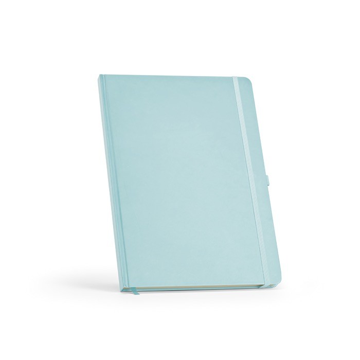 Libreta de papel reciclado con tapa dura A4 hojas a rayas color azul pastel Libreta de papel reciclado con tapa dura A4 hojas a rayas color azul pastel