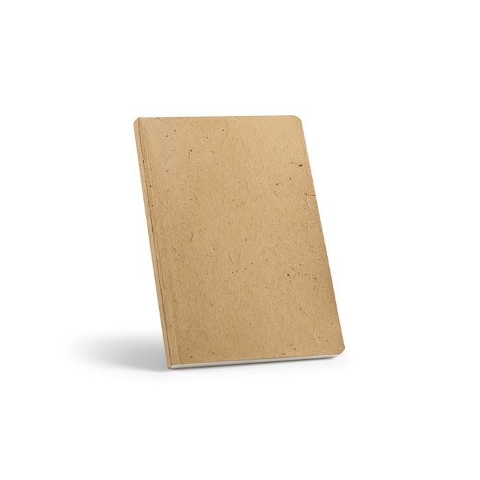 Cuaderno con tapa blanda hecho parcialmente de cáscara de coco A5 color marrón claro Cuaderno con tapa blanda hecho parcialmente de cáscara de coco A5 color marrón claro