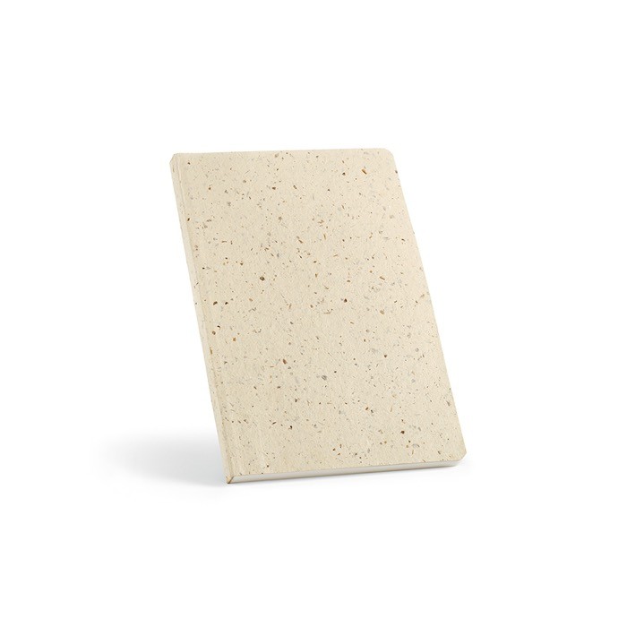 Cuaderno con tapa blanda que contiene excedentes de cerveza A5 color champagne Cuaderno con tapa blanda que contiene excedentes de cerveza A5 color champagne