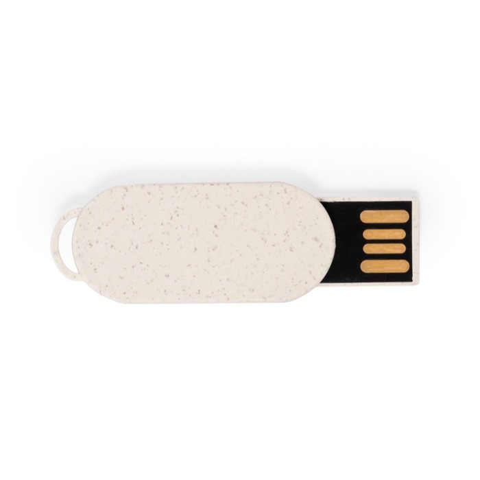 Original USB ultra fino y pequeño hecho con caña de trigo color natural Original USB ultra fino y pequeño hecho con caña de trigo color natural