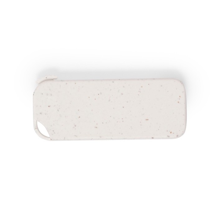 USB ecógico rectangular con carcassa de paja de trigo vista segunda