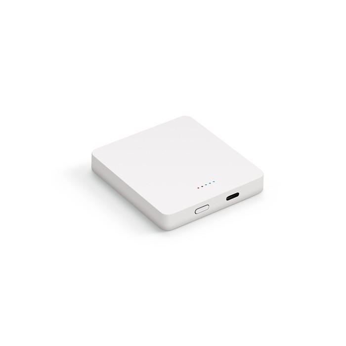 Powerbank magnética ideal para dispositivos móviles 5.000 mAh color blanco Powerbank magnética ideal para dispositivos móviles 5.000 mAh color blanco