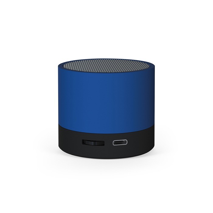 Altavoz portátil de plástico reciclado con batería de 300 mAh color azul