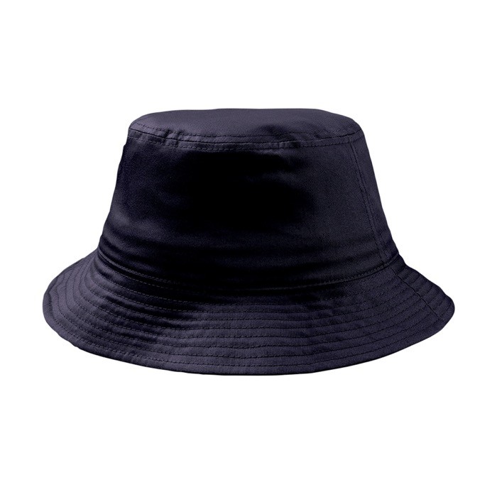 Gorro de algodón de pescador de talla única con 8 filas 180 g/m2 color azul marino