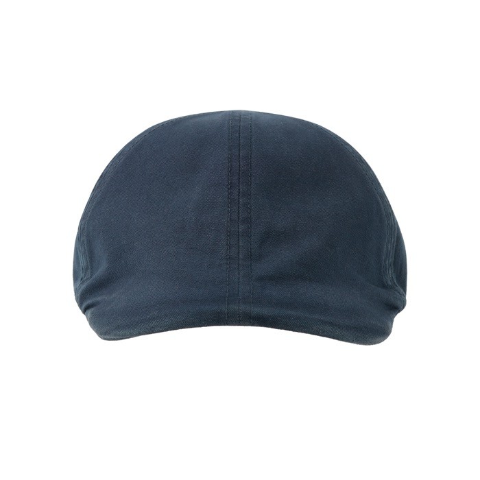 Boina de estilo retro de algodón reciclado y orgánico de 260 g/m2 color azul marino vista detalle 6 Boina de estilo retro de algodón reciclado y orgánico de 260 g/m2 color azul marino vista detalle 6